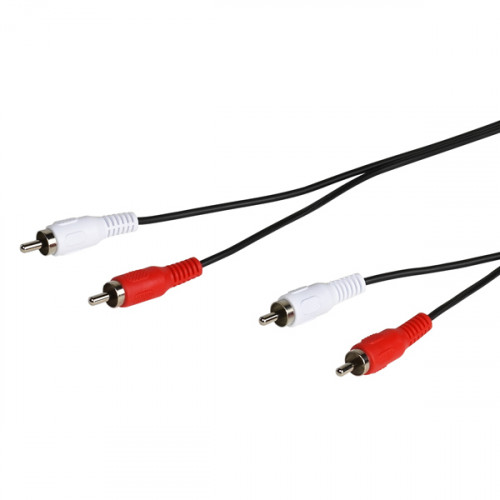 Vivanco PS L301/12 cable de audio 1,2 m 2 x RCA Negro