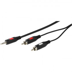 Vivanco 46030 cable de audio 1,5 m 2 x RCA 3,5mm Negro, Rojo