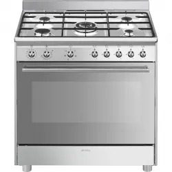 Smeg SX91GM cocina Cocina independiente A Gas Encimera de gas Acero inoxidable