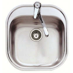 Teka Stylo 1C Lavabo sobre-encimera Plaza Acero inoxidable