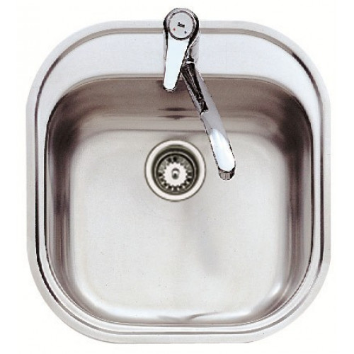 Teka Stylo 1C Lavabo sobre-encimera Plaza Acero inoxidable