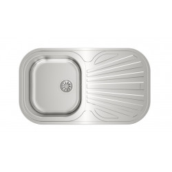 Teka Stylo 1C 1E Lavabo sobre-encimera Rectangular Acero inoxidable