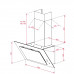 Campana Decorativa Teka DVT 98660 TBS De pared Blanco 698 m³/h A+