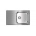 Teka UNIVERSE 50 T-XP 1C 1E MAX Lavabo sobre-encimera Rectangular Acero inoxidable