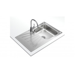 Teka STARBRIGHT 45 E-XP 1C 1E Lavabo sobre-encimera Rectangular Acero inoxidable