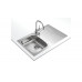 Teka STARBRIGHT 45 E-XP 1C 1E Lavabo sobre-encimera Rectangular Acero inoxidable