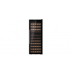 Vinoteca Teka RVF10051GBK, Cristal negro, 126 cm, 51 botellas, G