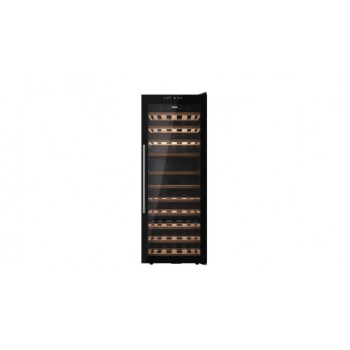 Vinoteca Teka RVF10051GBK, Cristal negro, 126 cm, 51 botellas, G