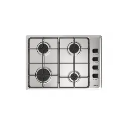 Placa de gas Teka HLX 540 KL, 4 zonas, 60x43,5 cm, Acero inoxidable