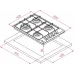 Placa de gas Teka HLX 540 KL, 4 zonas, 60x43,5 cm, Acero inoxidable