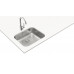 Teka BE 50.40 MAX Fregadero encastrado bajo encimera Rectangular Acero inoxidable