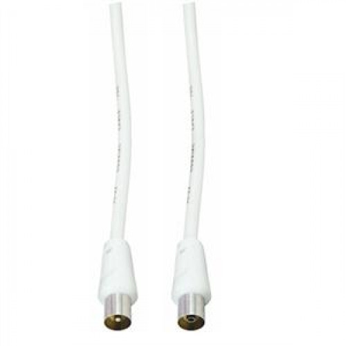 Cable coaxial de antena TV Elbe CA-4002-ANT, 1,5 m Blanco