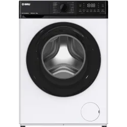 Lavadora carga frontal BRU ELS121400VIA, Blanca, 12 kg, 1.400 rpm, A