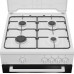 cocina de gas Beko FBG62000WL, 4 zonas, 64 L, Blanco