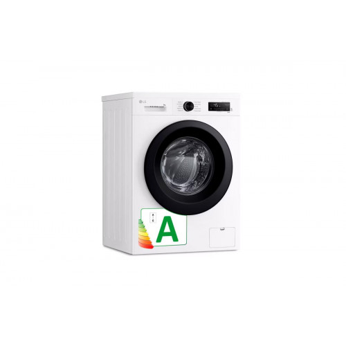 Lavadora carga frontal LG F4X1009NWK, Blanca, 9kg, 1400rpm, A