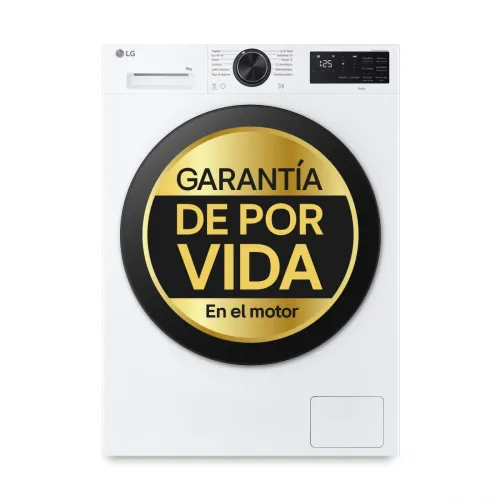 Lavadora Inteligente LG 9kg 1200rpm A blanca F2X50S9TLB Serie 500 Fondo reducido