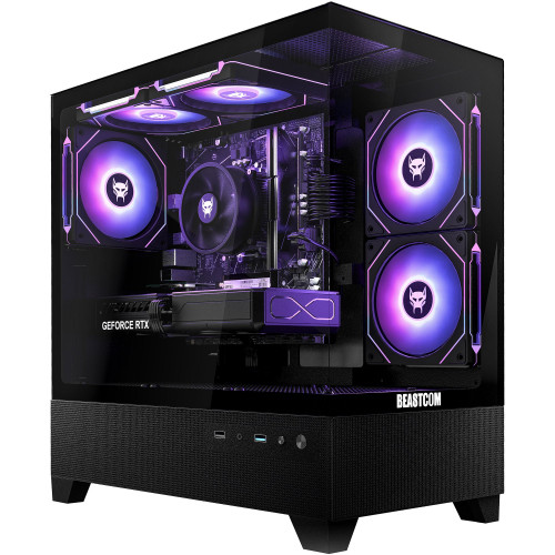 PC Gaming - BEASTCOM Q5 | Pro Gaming, AMD Ryzen™ 7 5700X, 32 GB RAM, 1 TB SSD, GeForce RTX™ 5060 Ti, Windows 11 Home, Negro
