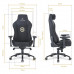 Forgeon Spica Fabric Silla Gaming Tela Transpirable Negra