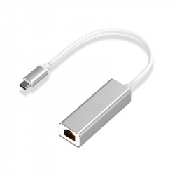 PcCom Essential Conversor USB-C a Ethernet Gigabit 25cm