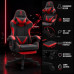 Tempest Shake Silla Gaming con Reposapiés y Masaje Negra/Roja Tela Transpirable