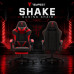 Tempest Shake Silla Gaming con Reposapiés y Masaje Negra/Roja Tela Transpirable