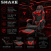 Tempest Shake Silla Gaming con Reposapiés y Masaje Negra/Roja Tela Transpirable