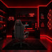 Tempest Shake Silla Gaming con Reposapiés y Masaje Negra/Roja Tela Transpirable