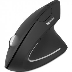PcCom Essential E20 Ratón Ergonómico Inalámbrico 1.600 DPI Negro