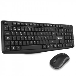 PcCom Essential MK20 Combo Teclado + Ratón Wireless con Copilot Negro