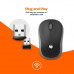 PcCom Essential M20 Ratón Wireless 1000DPI Gris