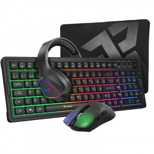 Tempest Combo 3100 PRO RGB Teclado + Ratón + Auriculares + Alfombrilla