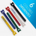 Tira organizadora Vention KAC00 15cm pack 6 colores plástico y velcro reutilizable