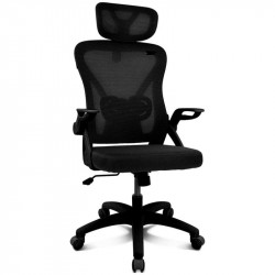 Silla ergonómica Drift DRAIR35 respaldo de malla reposabrazos abatibles 120 kg negra
