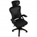 Silla ergonómica Drift DRAIR35 respaldo de malla reposabrazos abatibles 120 kg negra