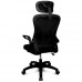 Silla ergonómica Drift DRAIR35 respaldo de malla reposabrazos abatibles 120 kg negra