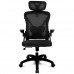 Silla ergonómica Drift DRAIR35 respaldo de malla reposabrazos abatibles 120 kg negra