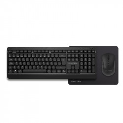 Owlotech MK300 Combo Wireless Teclado + Ratón + Alfombrilla Negros