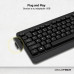 Owlotech MK300 Combo Wireless Teclado + Ratón + Alfombrilla Negros