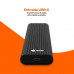 PcCom Essential Carcasa SSD M.2 NVMe USB 3.2 Gen2 Negra (con adaptador USB-A)
