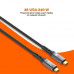 PcCom Essential Cable USB-C a USB-C High Speed Transfer PD 3.1 240W USB4 Thunderbolt Video 8K 1m