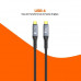 PcCom Essential Cable USB-C a USB-C High Speed Transfer PD 3.1 240W USB4 Thunderbolt Video 8K 1m