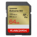 Tarjeta de memoria SanDisk Extreme GO 64 GB SDXC UHS-I 170 MB/s V30 resistente