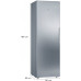 Frigorífico 1 puertas BALAY 3FCE553ME (Ventilado - 186 cm - 348 L - Inox)