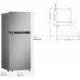 Frigorífico Combi LG GTBV22PYNJ E (No Frost - 144,5 cm - 217 L - Inox)