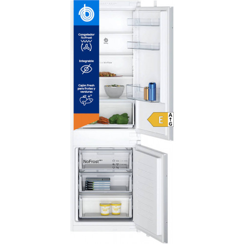 Frigorífico Combi Integrable BALAY 3KIE712F (No Frost - 177.2 cm - 260 L - Blanco)