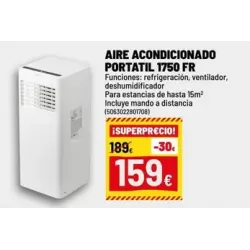 Aire acondicionado portátil 3000 frigorías