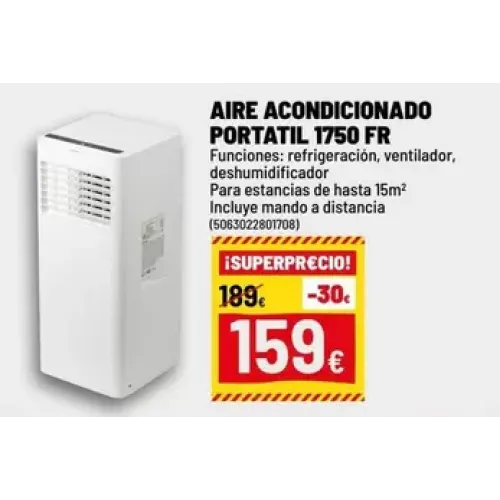 Aire acondicionado portátil 3000 frigorías